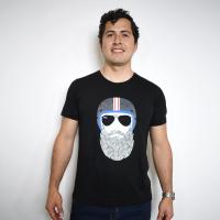 T-SHIRT BARBAS NEGRO L...